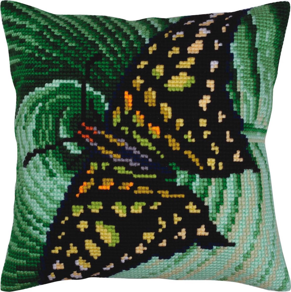 Kussen borduurpakket Butterfly - Collection dArt